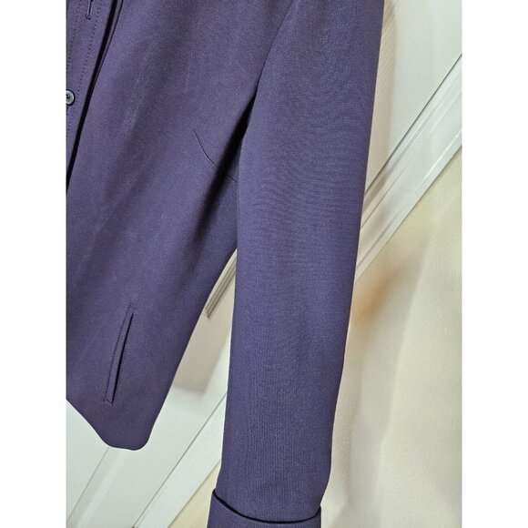COLDWATER CREEK blazer jacket Coat Purple Vintage lightweight Size14 - Picture 4 of 5